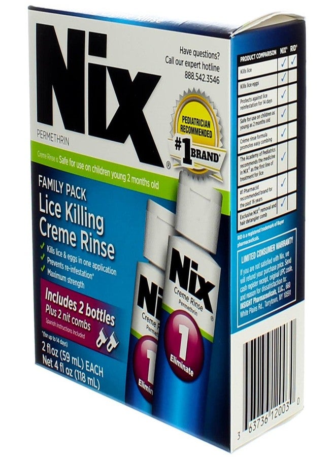 Nix Permethrin Lice Treatment Family Pack, 4 Fl Oz - Image 5